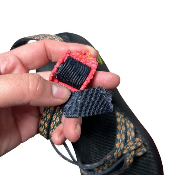 Chaco ZX/2 Black Yellow & Pink Sport Sandals Size 6 - Picture 7 of 7